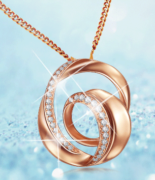 Gif animé bijoux collier